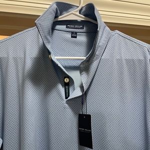 Peter Millar Van Alen Geo Performance Jersey Golf Polo